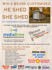 Win the He Shed She Shed Giveaway