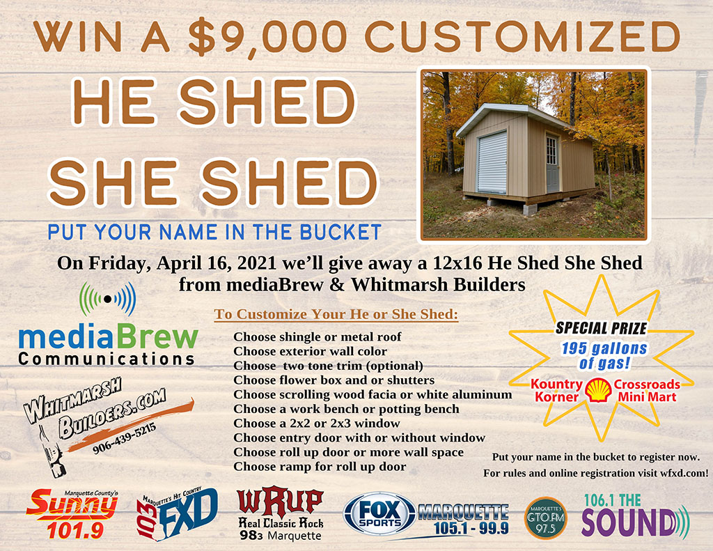 Win Our Next Big Prize, A $9,000 He Shed or She Shed from Whitmarsh Builders