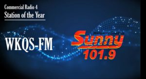 Sunny 101.9 WKQS named Commercial Radio Market 4 Station of the Year by the Michigan Association of Broadcasters.