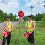 Thanks to all of our volunteers including these guys at the road crossing on Co Rd 492