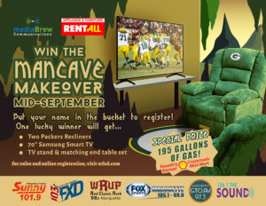 Win the Greenbay Packer set from Rent All!