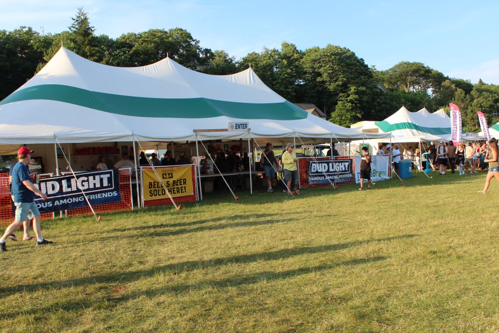The FoodFest Beer Tent Was Manned And Ready To Go!