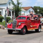 Look at this old timey Marquette Township firetruck!