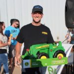 Carl Knofski from Harvey won the toy tractor from Northland!