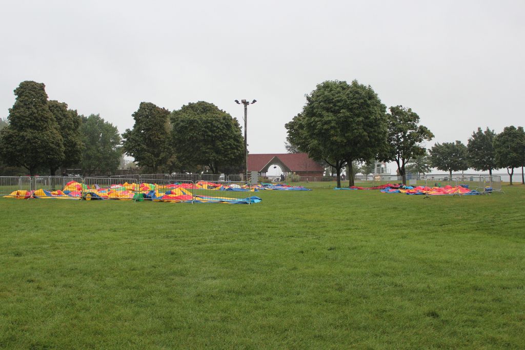 Uninflated Inflatables At HarborFest
