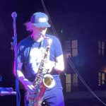 Bumpus's saxophone player rocking the crowd