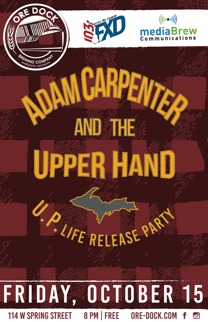 Stop by the Ore Dock to see Adam Carpenter perform live!