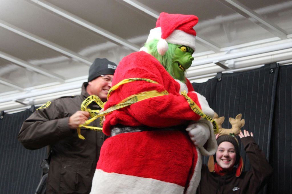 Marquette's Sheriff Arrives To Arrest The Grinch!