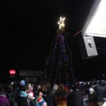 A view of the Christmas Tree after it was lit