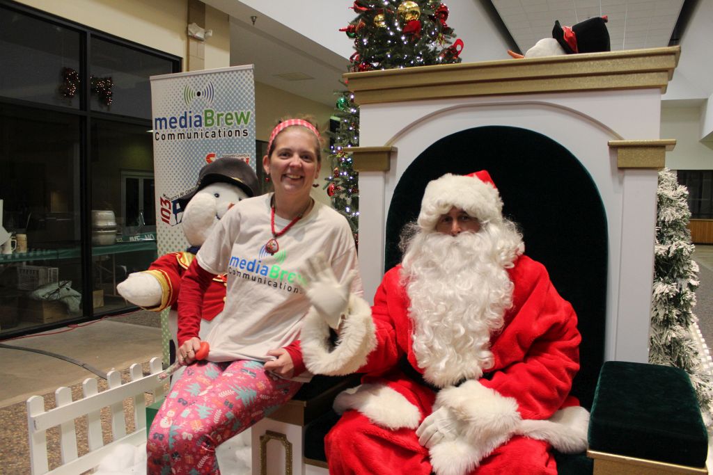 Our Very Own Abbie Helped Santa With All The Kids