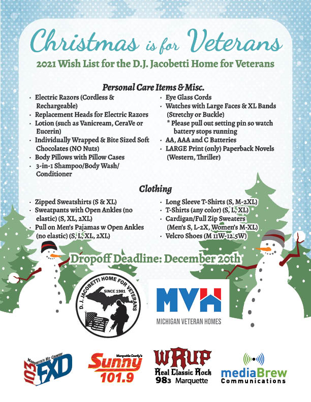 Christmas is for Veterans Donation List