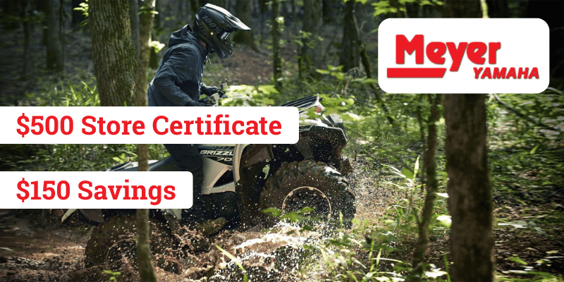Meyer Yamaha Store Certificate - $150 Savings