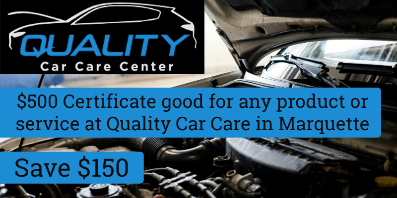 Quality Car Care Center $500 Certificate - $150 Savings