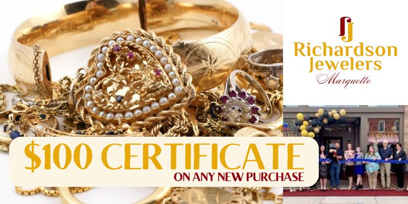 Richardson Jewelers $100 Certificate - $50 Savings